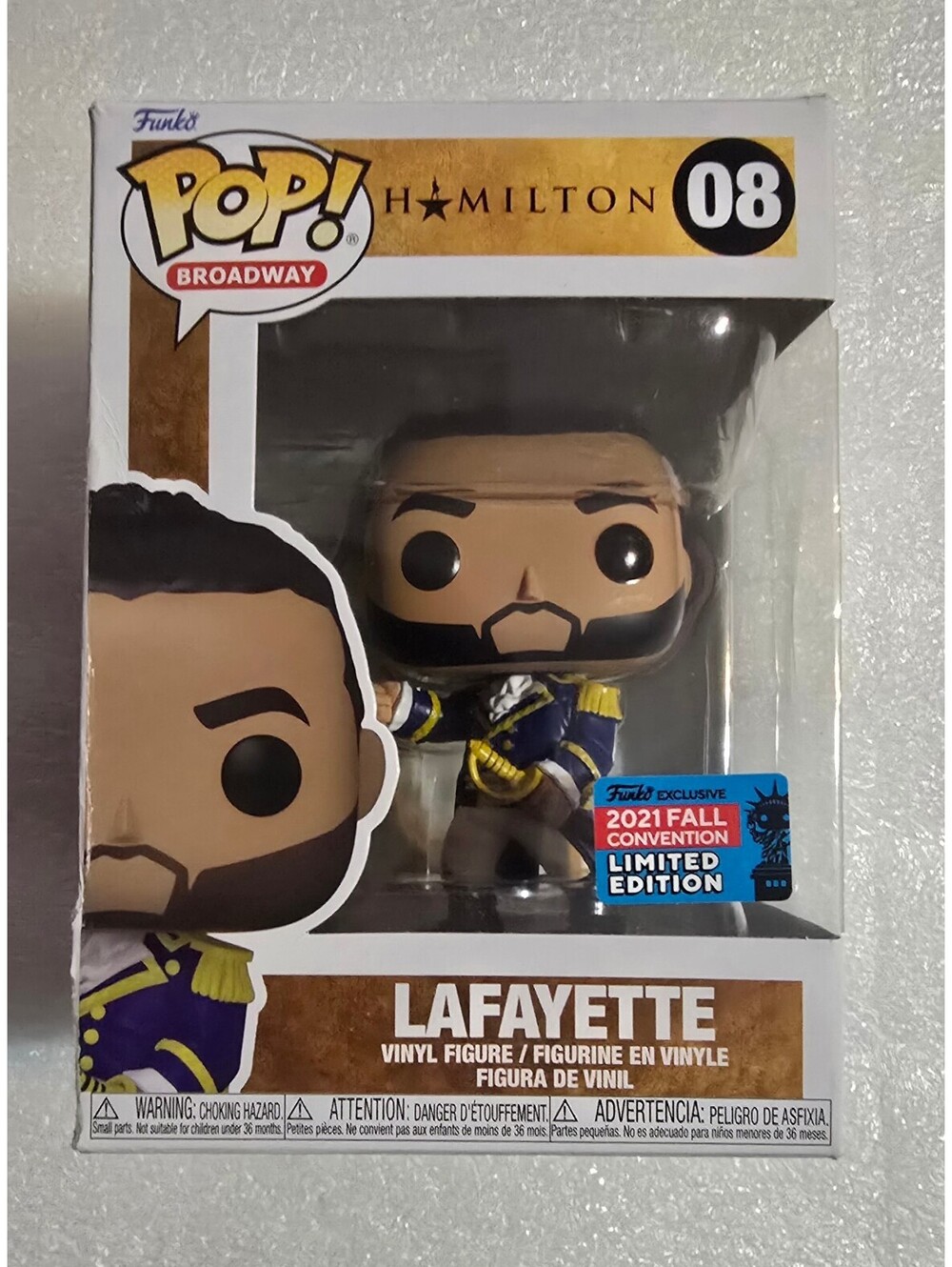 Funko Pop Hamilton 08 Lafayette 2021 Funko Exclusive Vaulted